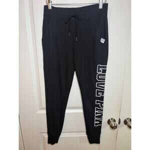Y2K 90s Victoria's Secret PINK Everyday Lounge Skinny Joggers Black/White Size S